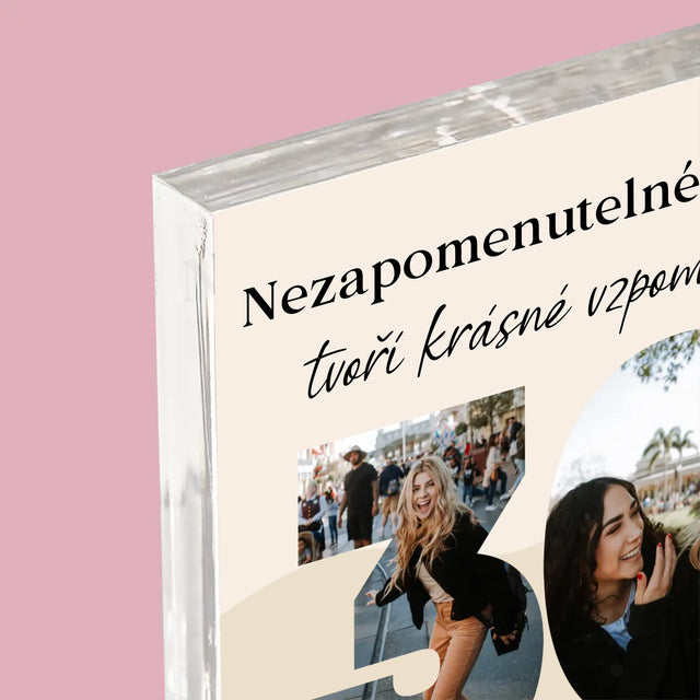 Slovo Z Fotek: 30. Narozeniny - Akrylový Blok