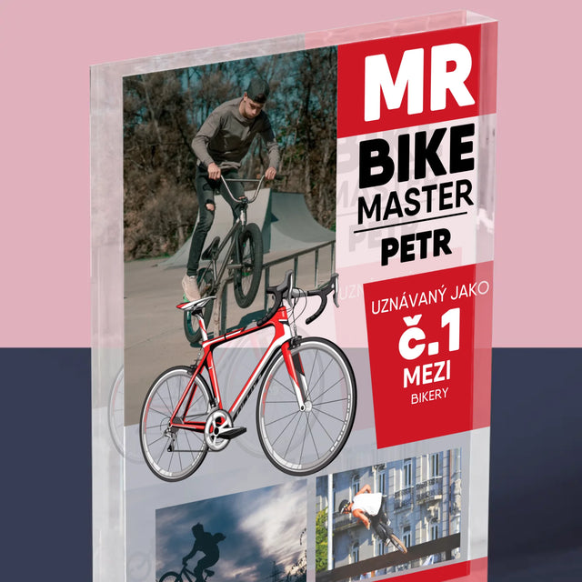 Obálka Časopisu: Mr Bike Master - Akrylový Blok
