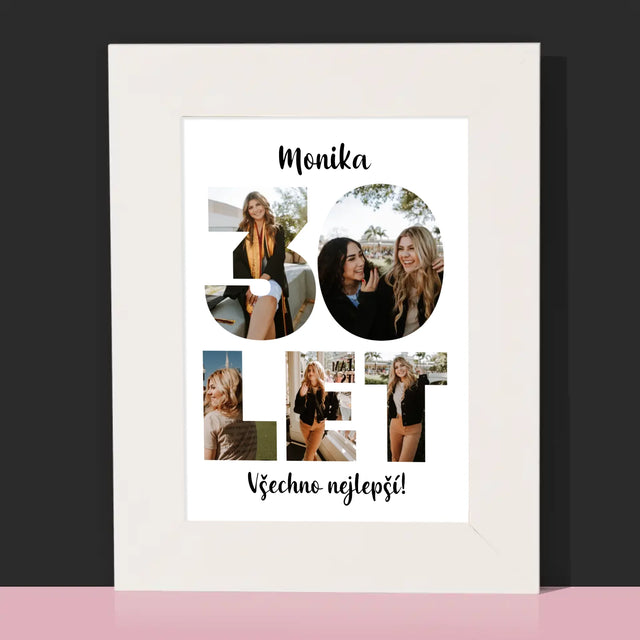 Slovo z fotografií: 18 let - fotorámeček | CZ