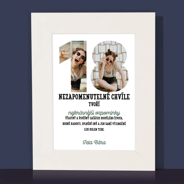 Slovo Z Fotek: 18. Narozeniny - Fotorámeček