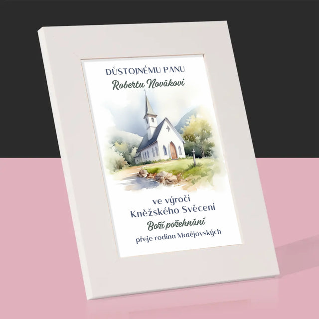 Jméno A Nápis: Výročí Kněžského Svěcení - Fotorámeček