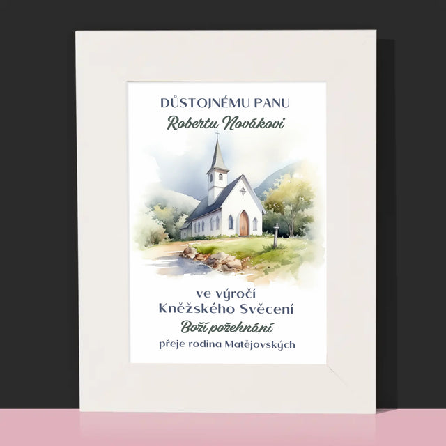 Jméno A Nápis: Výročí Kněžského Svěcení - Fotorámeček