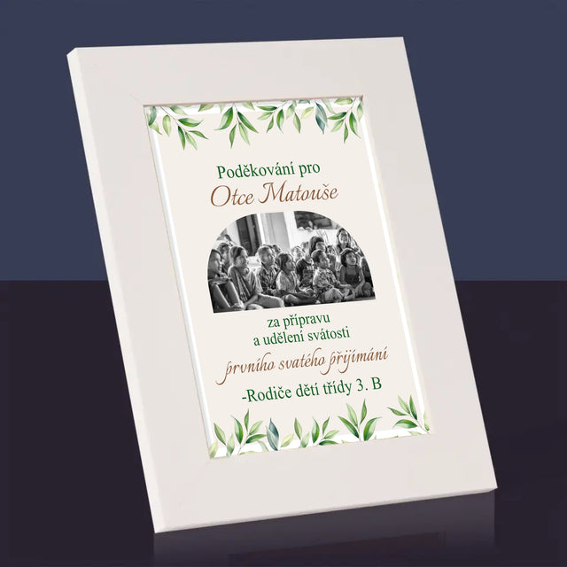 Fotka A Textem: Poděkování Pro Kněze Přijímání - Fotorámeček