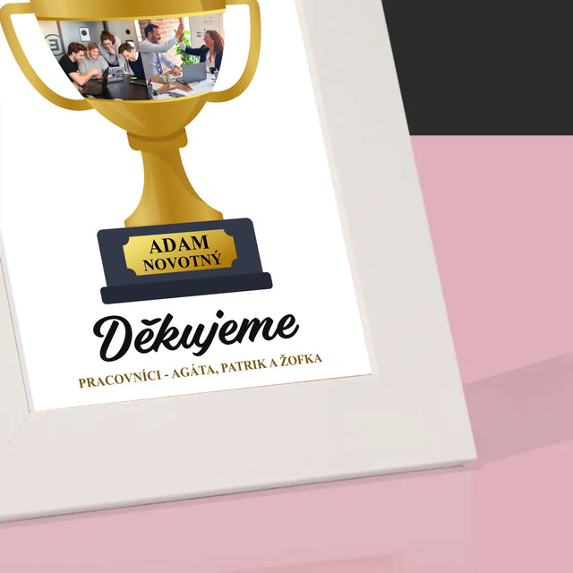 Fotokoláž: Best Boss Pohár - Fotorámeček