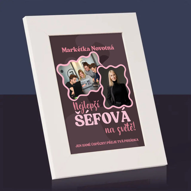 Fotokoláž: Nejlepší Šéfová - Fotorámeček