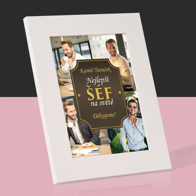 Fotokoláž: Nejlepší Šéf Na Světě - Fotorámeček