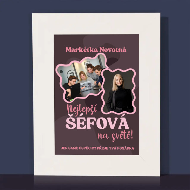 Fotokoláž: Nejlepší Šéfová - Fotorámeček