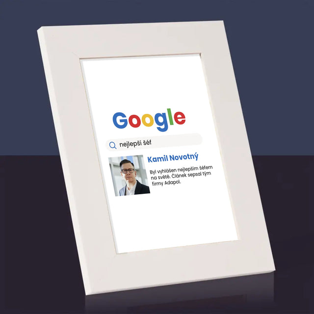 Fotka A Textem: Nejlepší Šéf Výsledek Google - Fotorámeček