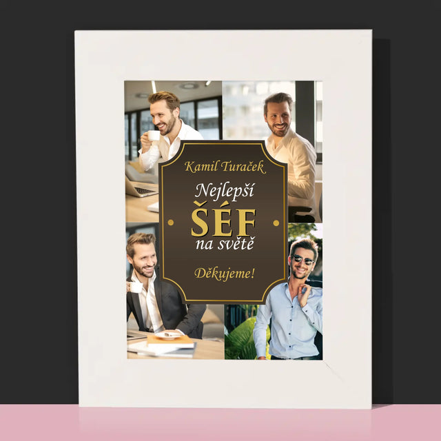 Fotokoláž: Nejlepší Šéf Na Světě - Fotorámeček