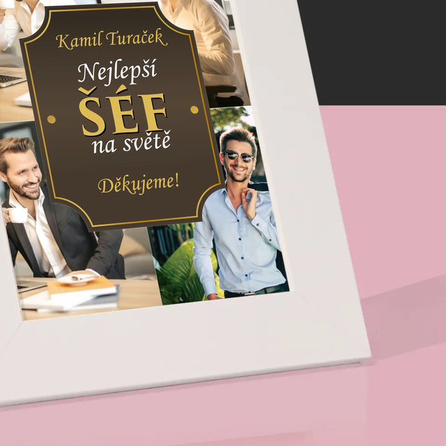 Fotokoláž: Nejlepší Šéf Na Světě - Fotorámeček
