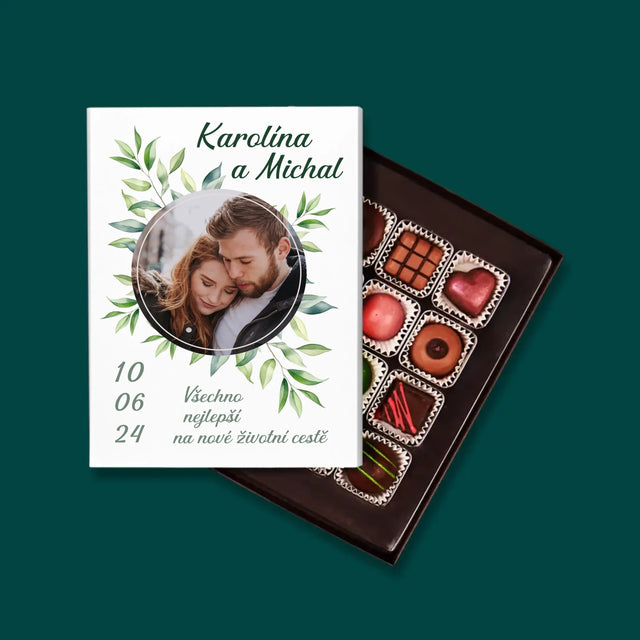 Fotka A Textem: Svatební Lístky - Pralinky