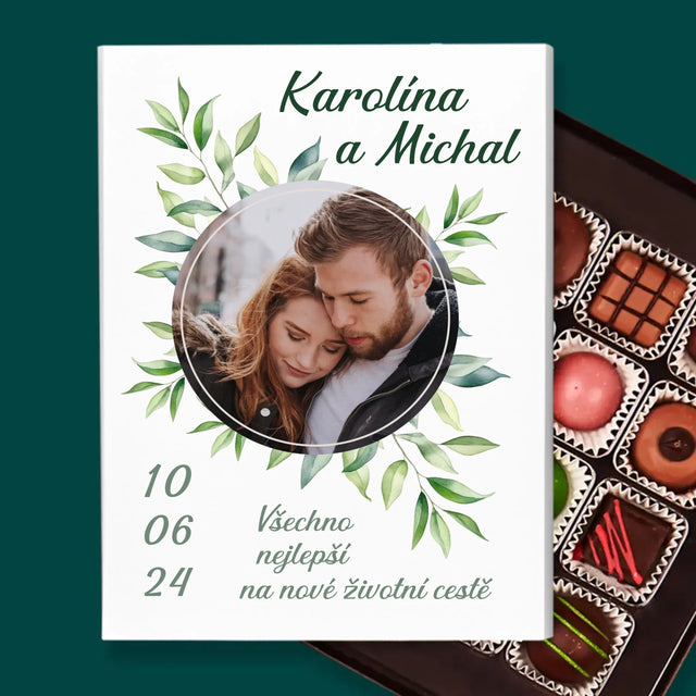 Fotka A Textem: Svatební Lístky - Pralinky