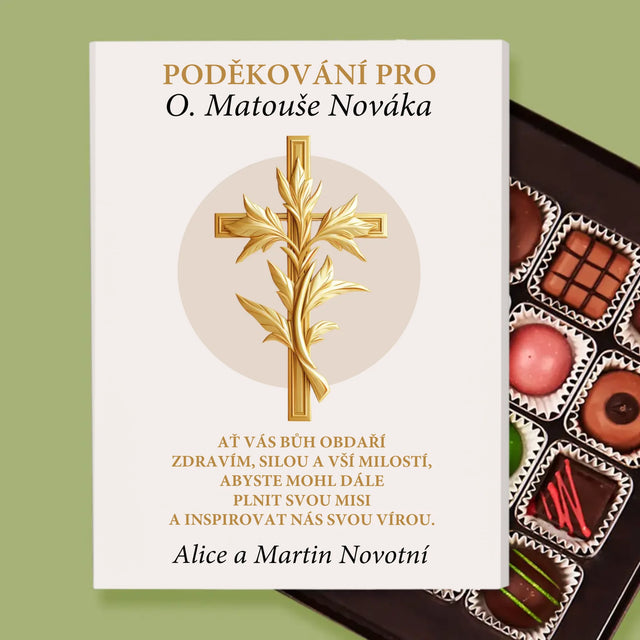 Jméno A Nápis: Poděkování Pro Kněze - Pralinky