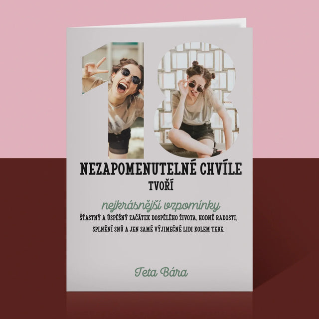 Slovo Z Fotek: 18. Narozeniny - Přání