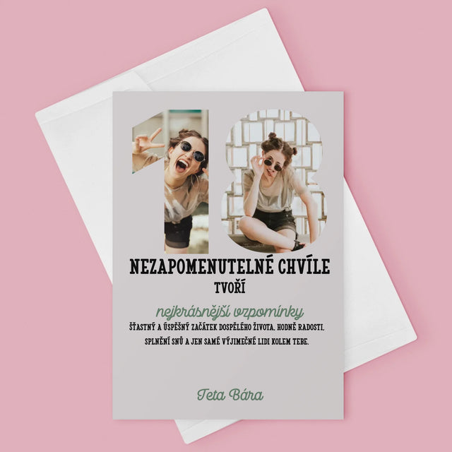 Slovo Z Fotek: 18. Narozeniny - Přání