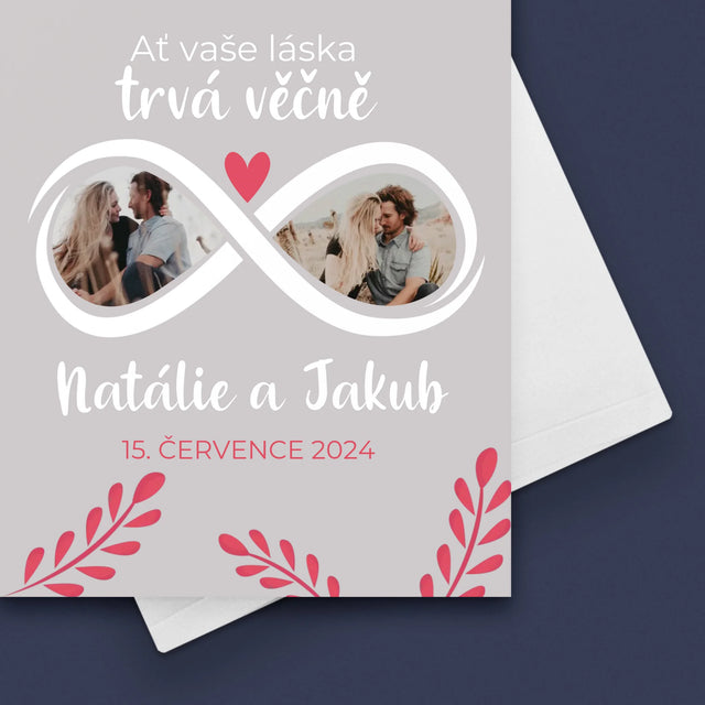 Fotokoláž: Ať Vaše Láska Trvá Věčně - Přání