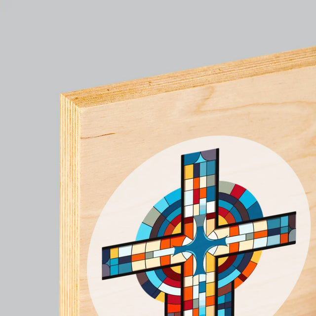 Jméno A Nápis: Poděkování Kříž - Tisk Na Dřevo