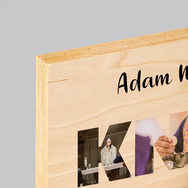 Slovo Z Fotek: Kněz Z Povolání - Tisk Na Dřevo