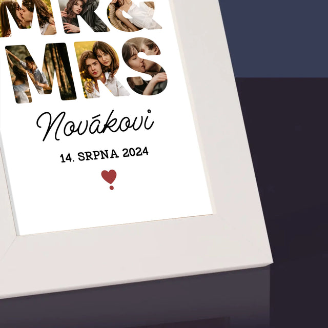 Slovo Z Fotek: Mr&Mrs - Fotorámeček