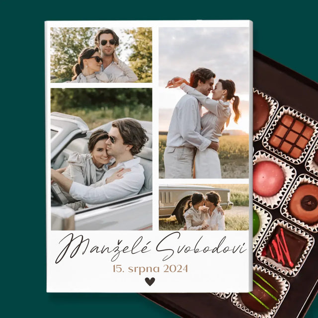 Fotokoláž: Manželé - Pralinky