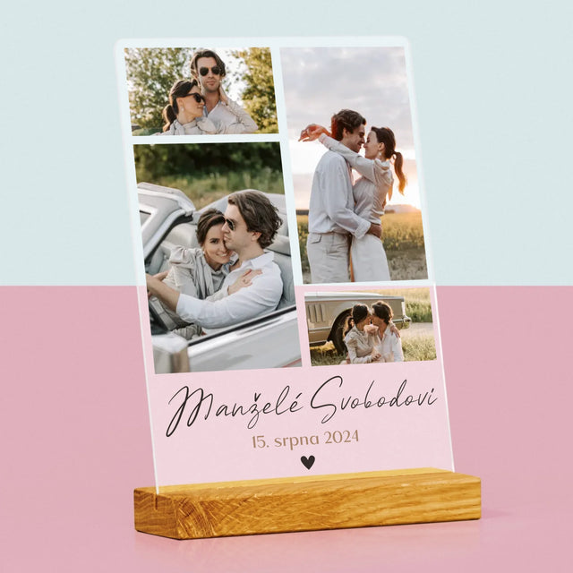 Fotokoláž: Manželé - Tisk Na Akrylovém Skle