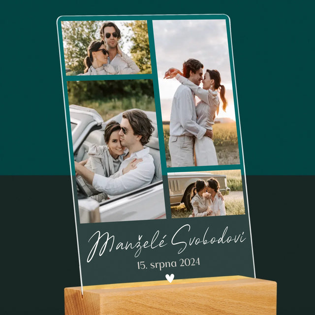 Fotokoláž: Manželé - Tisk Na Akrylovém Skle