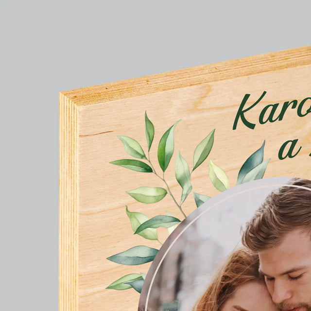 Fotka A Textem: Svatební Lístky - Tisk Na Dřevo