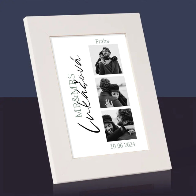 Fotokoláž: Mr&Mrs Svatební - Fotorámeček