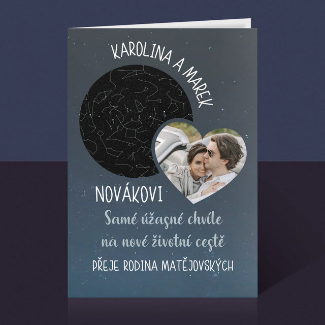 Hvězdná Mapa: Nová Životní Cesta Svatba - Přání
