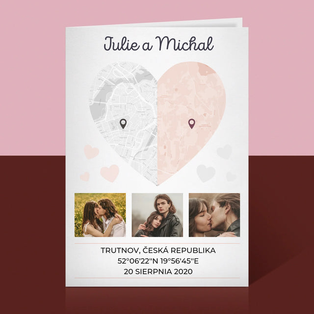 Mapa Města: Dvě Poloviny Srdce - Přání