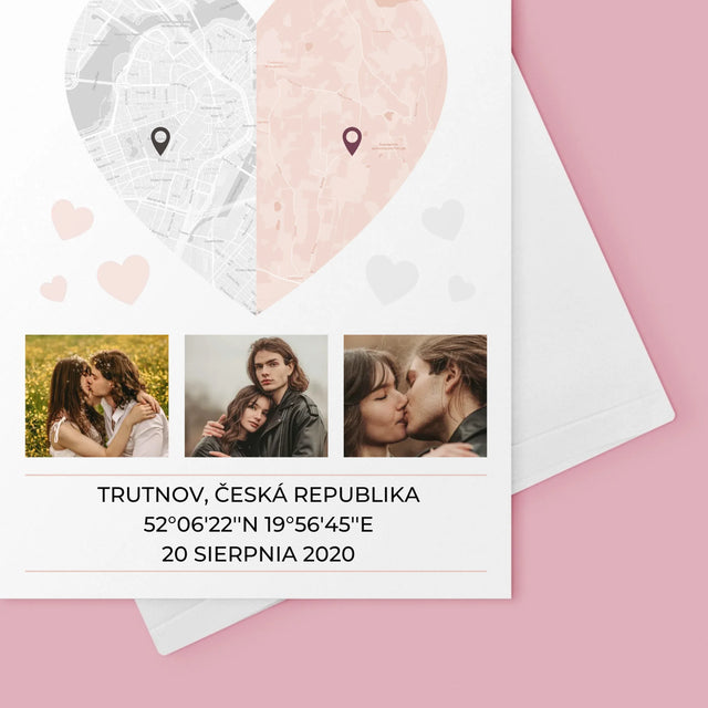 Mapa Města: Dvě Poloviny Srdce - Přání