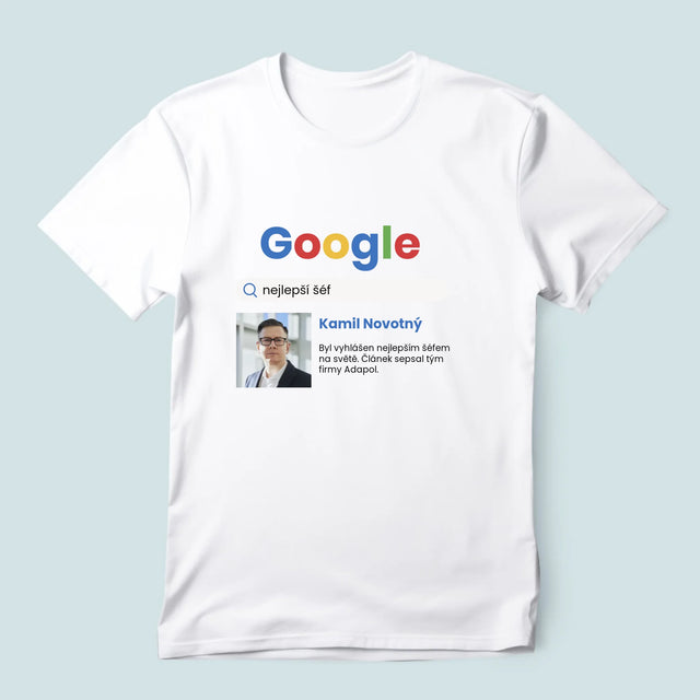 Fotka A Textem: Nejlepší Šéf Výsledek Google - Pánské Tričko