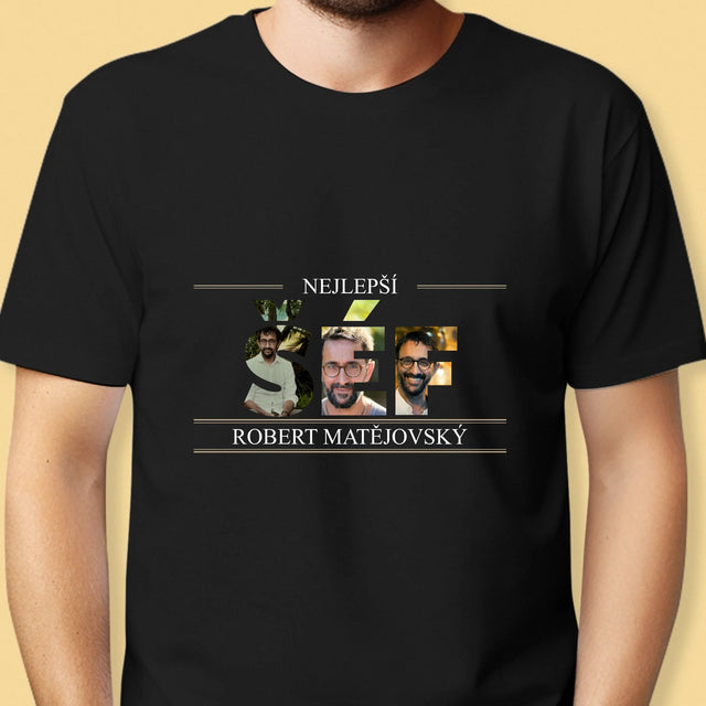 Slovo Z Fotek: Nejlepší Šéf 2 - Pánské Tričko