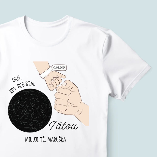 Hvězdná Mapa: Den, Kdy Ses Stal Tátou - Pánské Tričko