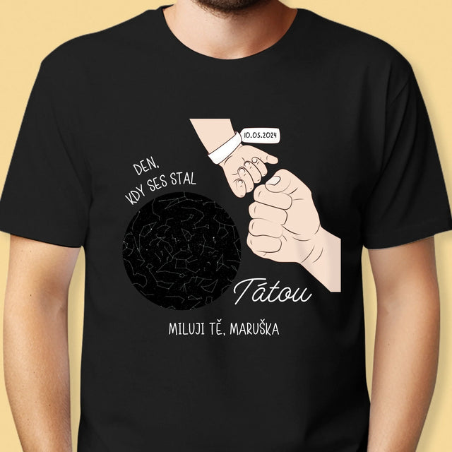 Hvězdná Mapa: Den, Kdy Ses Stal Tátou - Pánské Tričko