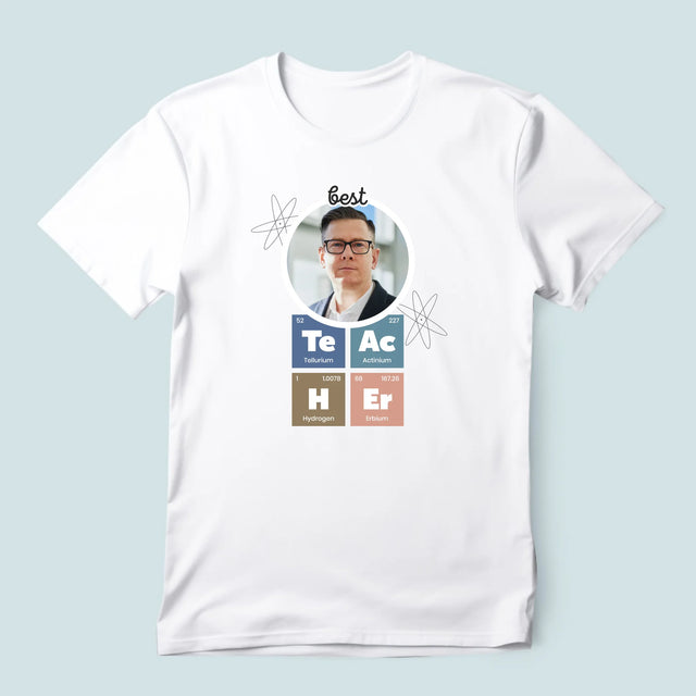 Fotka A Textem: Teacher Prvky - Pánské Tričko