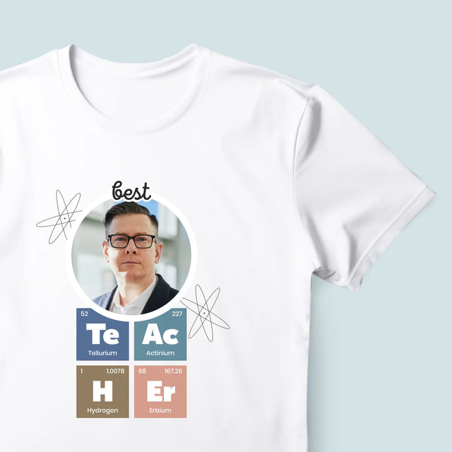Fotka A Textem: Teacher Prvky - Pánské Tričko