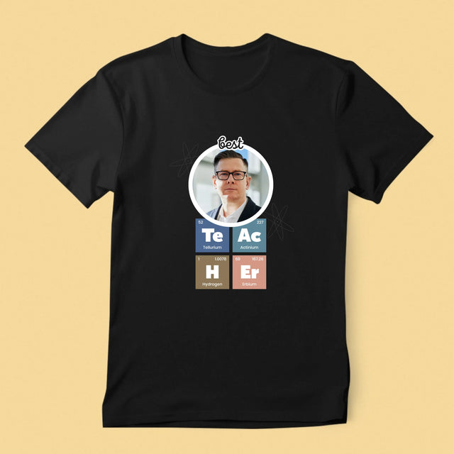 Fotka A Textem: Teacher Prvky - Pánské Tričko