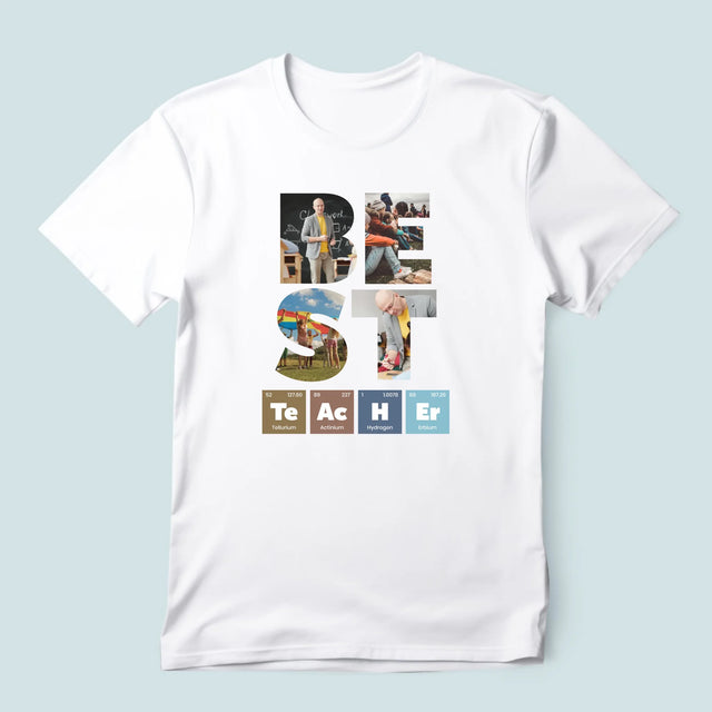 Slovo Z Fotek: Best Teacher Prvky - Pánské Tričko