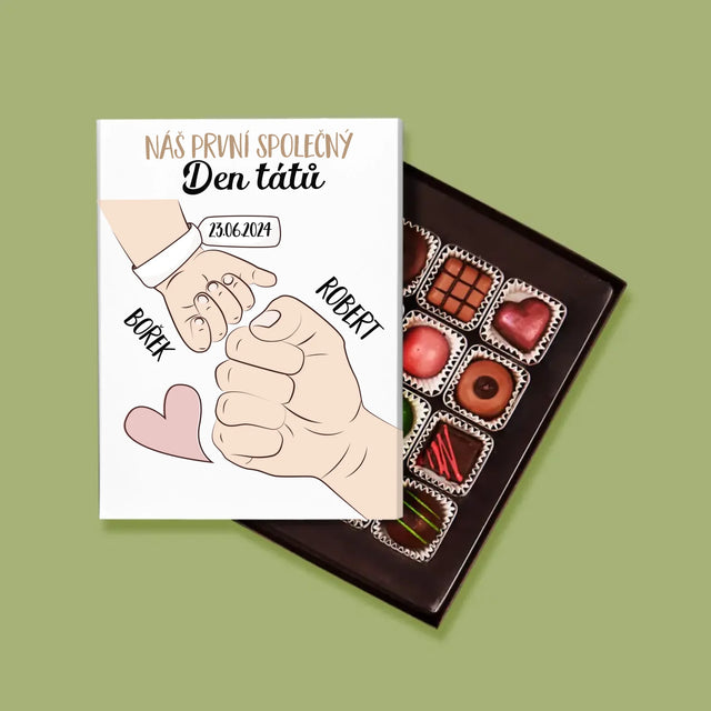 Jméno A Nápis: První Společný Den Tátů - Pralinky
