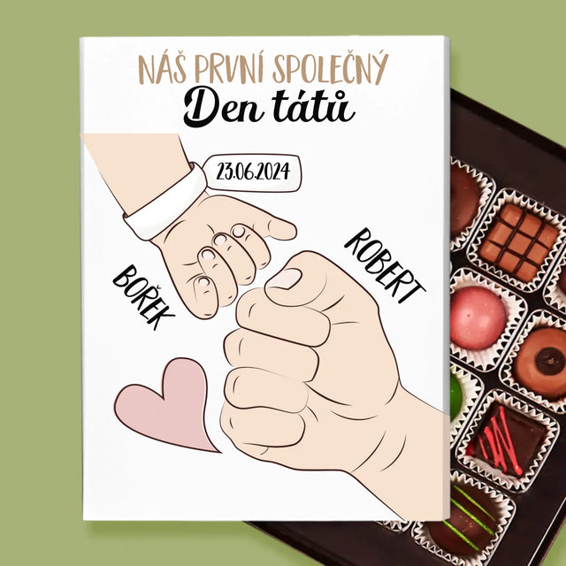 Jméno A Nápis: První Společný Den Tátů - Pralinky
