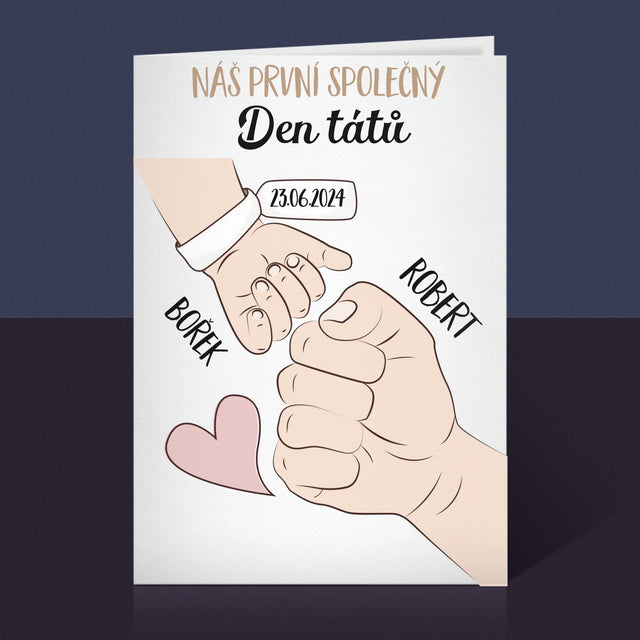 Jméno A Nápis: První Společný Den Tátů - Přání