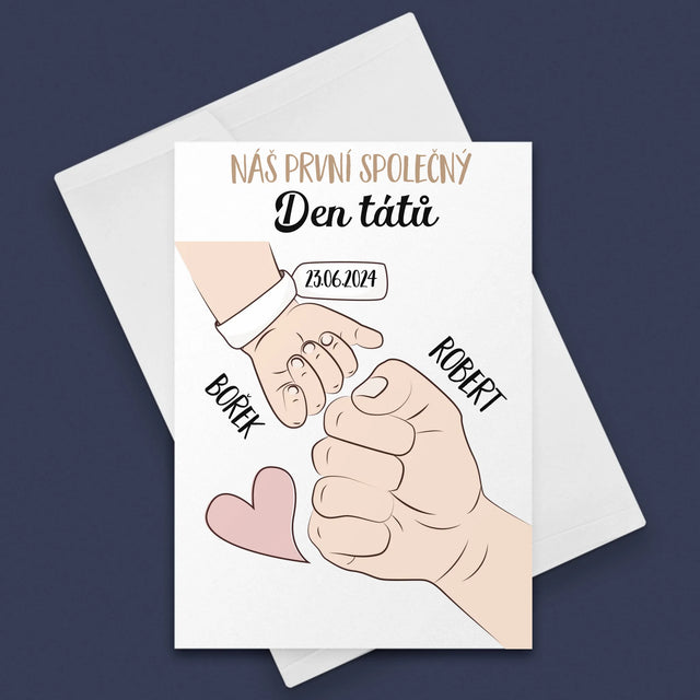 Jméno A Nápis: První Společný Den Tátů - Přání