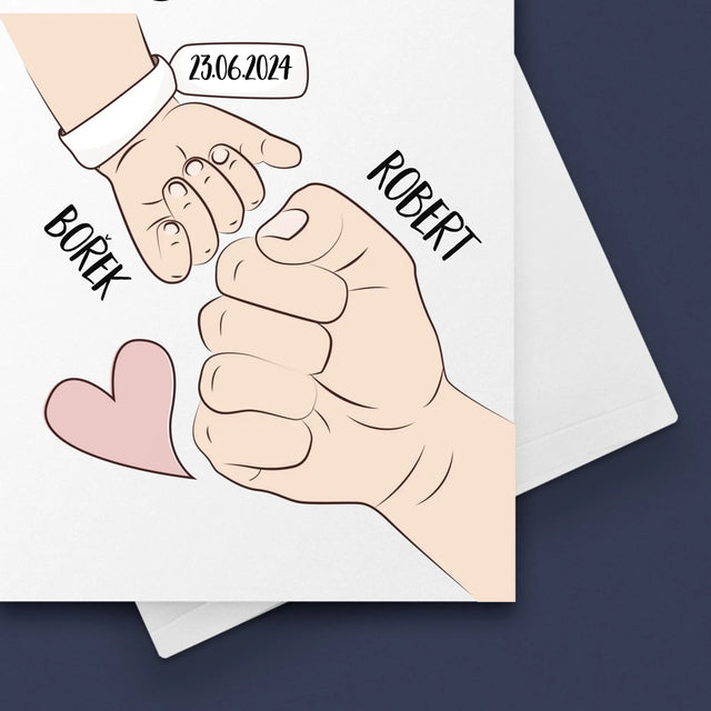 Jméno A Nápis: První Společný Den Tátů - Přání