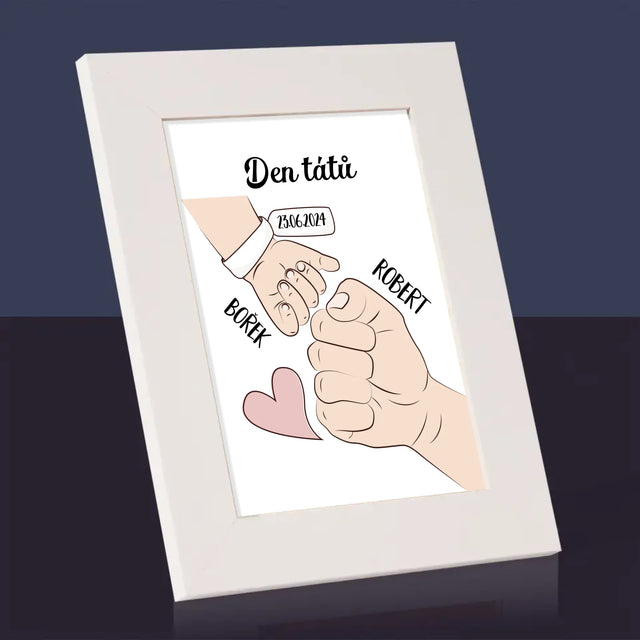 Jméno A Nápis: První Společný Den Tátů - Fotorámeček