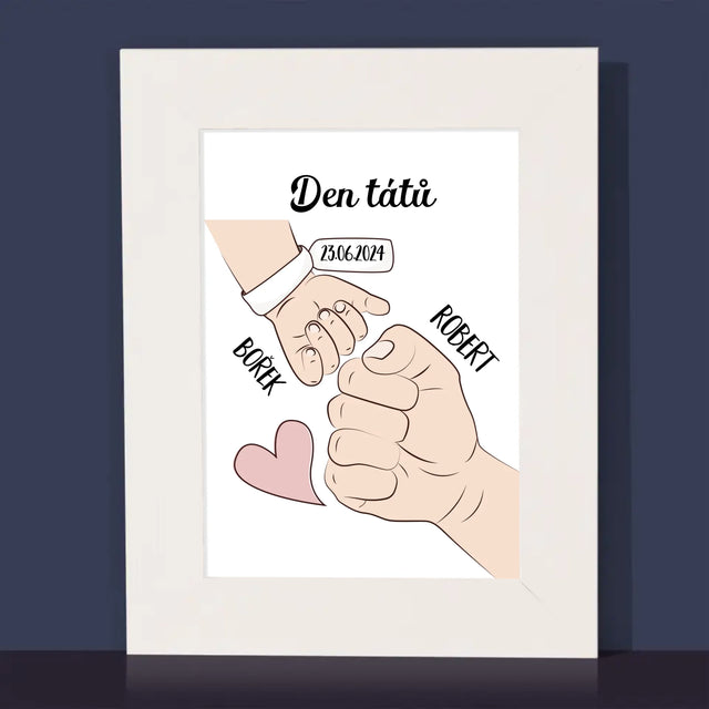 Jméno A Nápis: První Společný Den Tátů - Fotorámeček