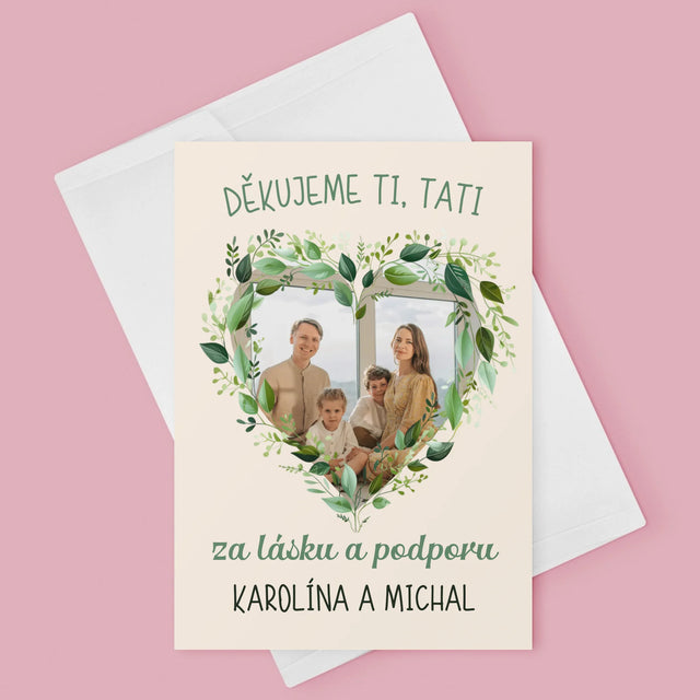 Fotka A Textem: Děkujeme, Tati - Přání