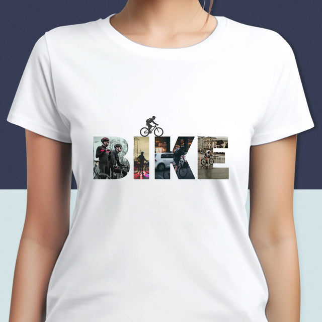 Slovo Z Fotek: Bike - Damské Tričko