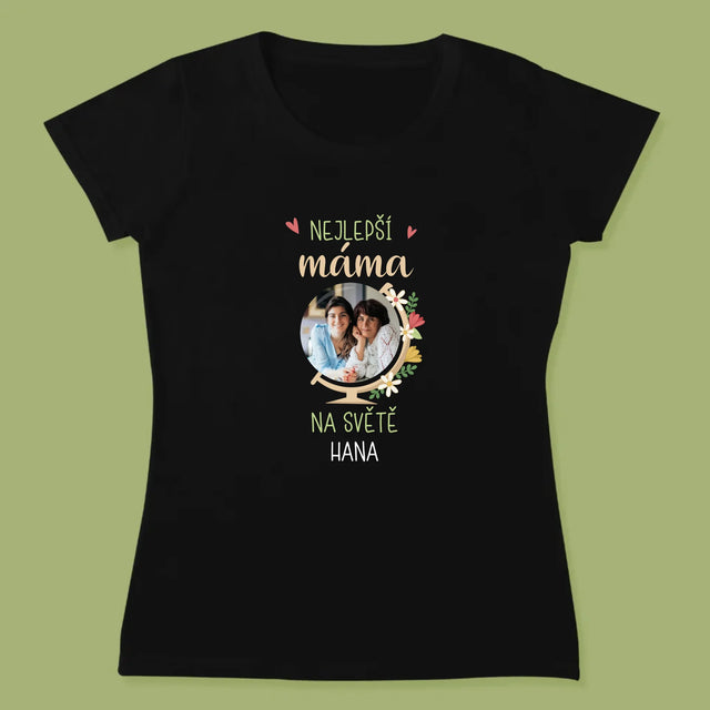 Fotka A Textem: Nejlepší Máma Svět - Damské Tričko