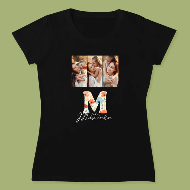 Fotokoláž: M Jako Maminka - Damské Tričko